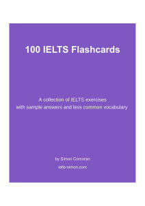 100 ielts flashcards