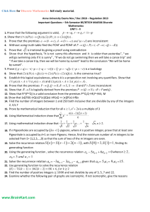 094 - MA8351, MA6566 Discrete Mathematics - Important Questions 2