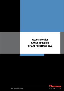 Accessories listing - RS6000-MARS  Brochure