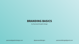 Branding Basics YGD