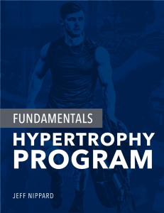 Jeff Nippard Hypertrophy Program