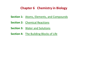 chemistry in biology