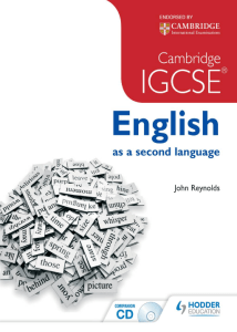 English as a Second Language - John Reynolds