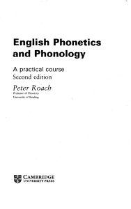 cambridge p roach english phonetics and phonology nopw