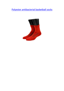 Polyester antibacterial basketball socks