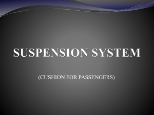 Suspenion System-Mechanical Semianr PPT