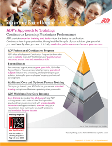 ADP Training-Excellence