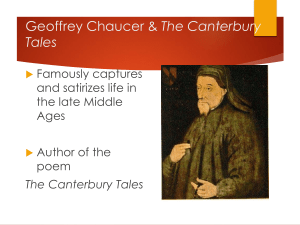 chaucer and the canterbury tales intro presentation