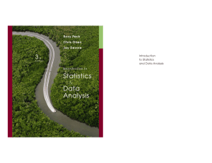 Introduction to Statistic & Data Analysis, 3rd Edition
