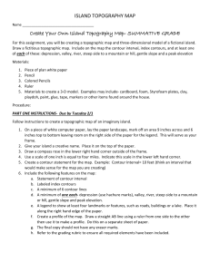 Island Topography Map Project: Create Your Own Island