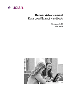 Banner Advancement Data Load Extract Handbook 8.11 (1)
