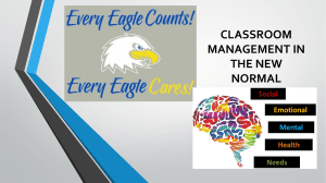 CLASSROOM MANAGEMENT IN THE NEW NORMAL