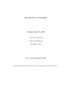 Introduction to Probability by David F. Anderson Timo Seppäläinen Benedek Valkó
