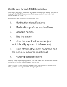 How to study medications for the NCLEX (1)