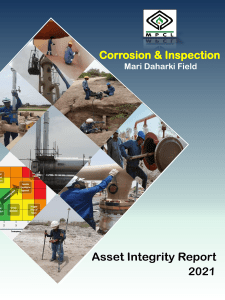 Annual Asset Integrity Report - 2021 ( Mari Daharki Field )