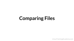Comparing Files