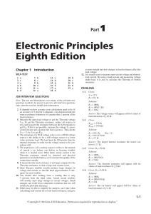 Electronic principles 8th edition chapters 1-22