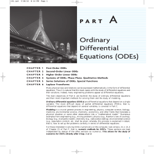 Ordinary Differential Equations (ODEs) Textbook Chapter