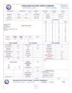 FESCO ONLINE BILL