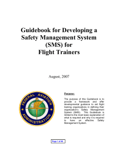 Guidebook for Flight Trainer SMS August 2007