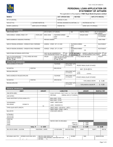 Personal statement of affairs template