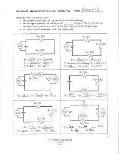 U3L6 Series Circuit Problems Answers