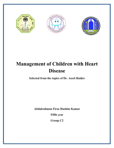 Dental Management of Children with Heart Disease