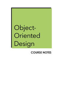 Object-Oriented-Design Course-Notes