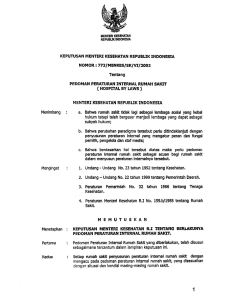 KEPMENKES-772-TAHUN-2002-TTG-PEDOMAN-PERATURAN-INTERNAL-RS-HOSPITAL-BY-LAWS1