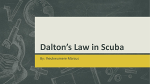 Dalton’s Law in Scuba