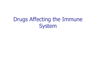 19 DRUGS AFFECTING THE IMMUNE SYSTEM (1)