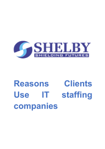 Reasons Clients Use IT Staffing Companies - Shelby Global