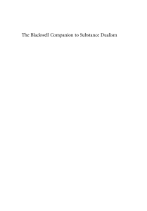 Blackwell Companion Substance Dualism