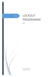 Lockout Programme
