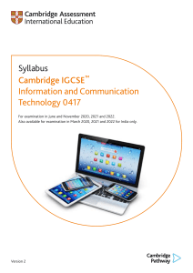 ICT-syllabus