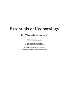 Essentials of Neonatology