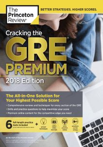 [Princeton Review] Cracking the GRE Premium 2018 P(b-ok.cc)