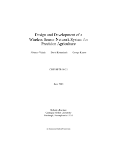 Wireless Sensor Network for Precision Agriculture: Design & Development