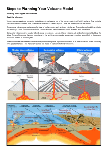 Planning Your Volcano Model - Paper Mache