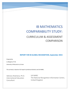 maths-comparison-summary-report