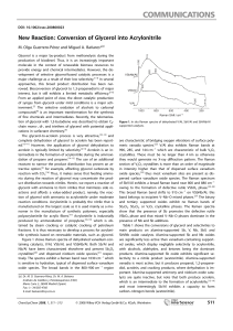 ChemSusChem - 2008 - Guerrero‐P rez - New Reaction  Conversion of Glycerol into Acrylonitrile
