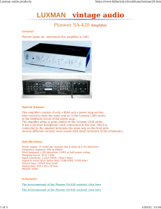 Luxman audio products