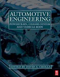 Automotive Engineering Powertrain, Chassis System and Vehicle Body