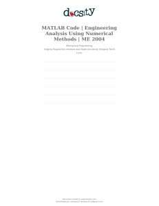 docsity-matlab-code-engineering-analysis-using-numerical-methods-me-2004 (1)