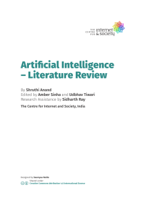 Artificial Intelligence- Literature Review