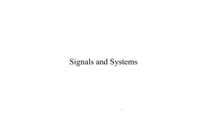 Signals and systems(whole)