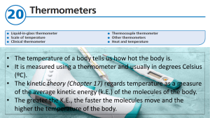 20 Thermometers IGCSE