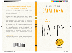 Be Happy: Dalai Lama's Wisdom for a Joyful Life