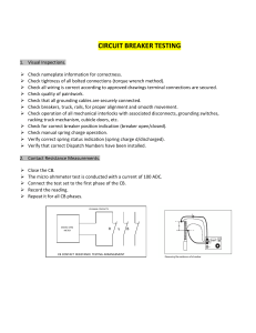 Circuit Breaker Testing - Muhammad Irfanullah