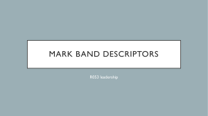 Mark band descriptors- R053